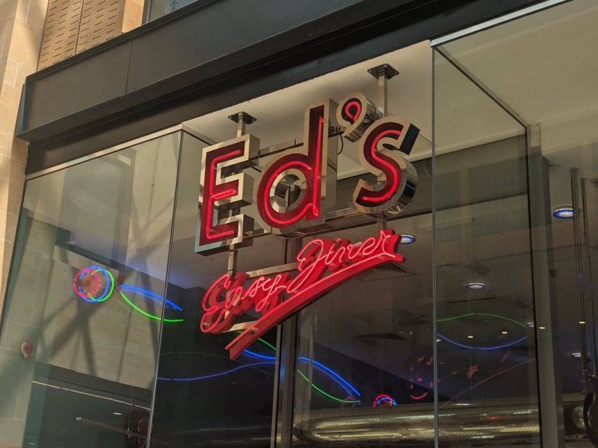 Ed's Easy Diner is a fantastic place to grab burgers for the family while shopping in Cambridge